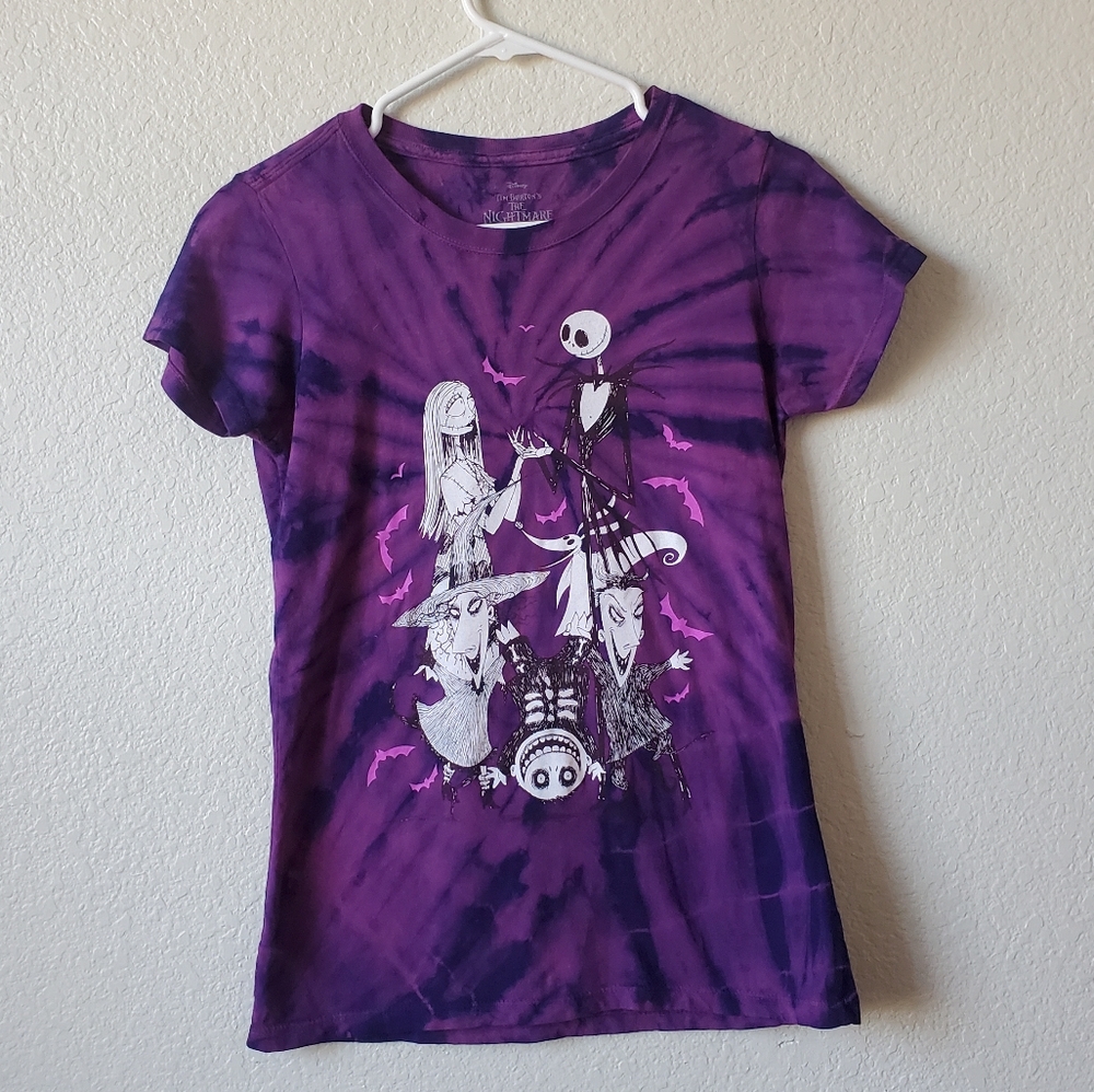 Nightmare Before Christmas Purple Tie-Dye Tee